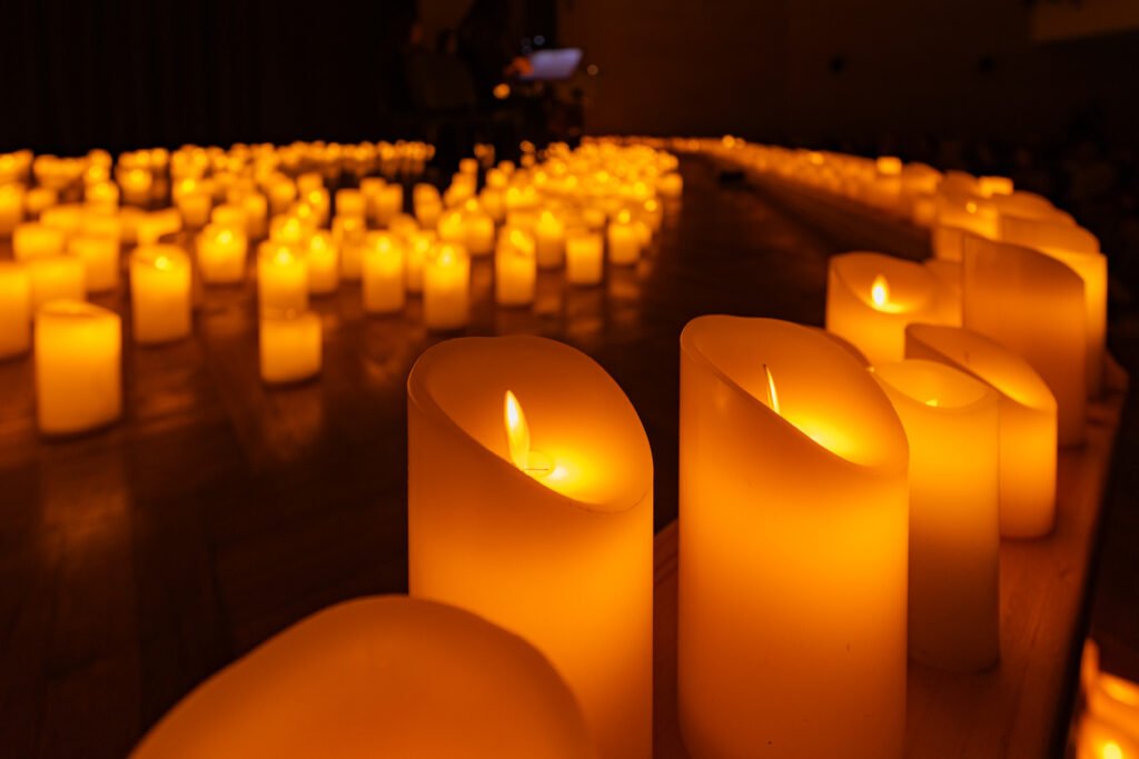 Des milliers de bougies led pour des concerts plein d'émotions